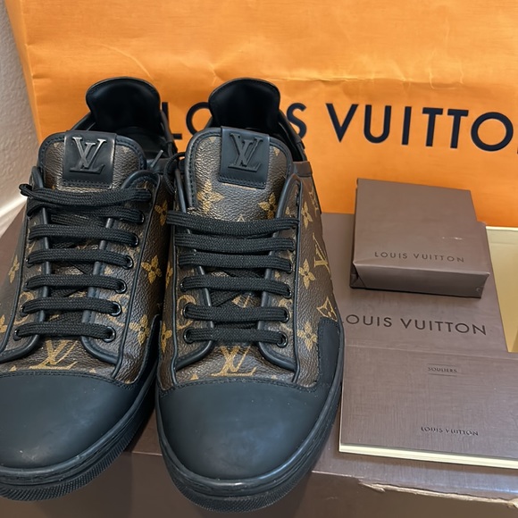 100% authentic, Gently worn Louis Vuitton Sneakers Brown Canvas Monogram Men’s - Picture 9 of 9